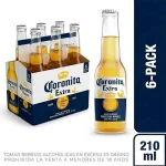 Cerveza Coronita Extra Botella 210 Ml Pack x 6 Und