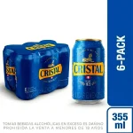 Cerveza Cristal Lata 355 Ml Pack x 6 Und