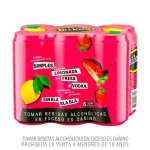 Bebida Mike's Hard Strawberry Lemonade Lata 355 Ml Pack x 6 Und