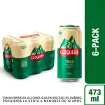 Cerveza Cusqueña Trigo Lata 473 Ml Pack x 6 Und